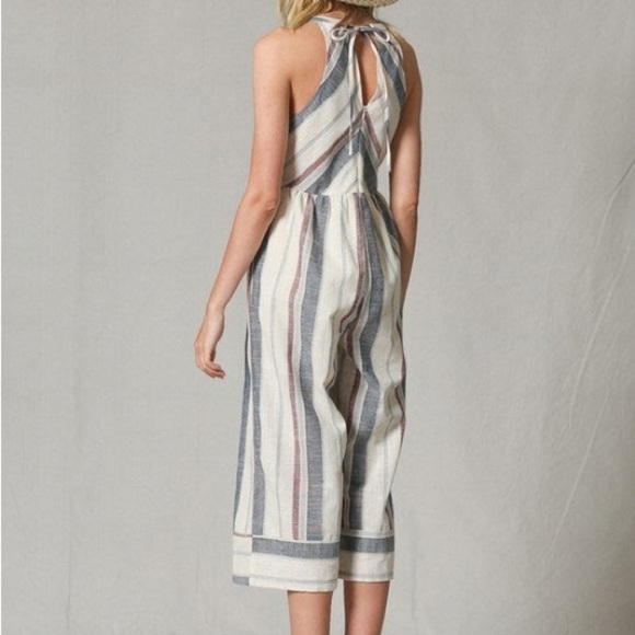 By Together Multicolor Chevron Jumpsuit - Picture 2 of 8